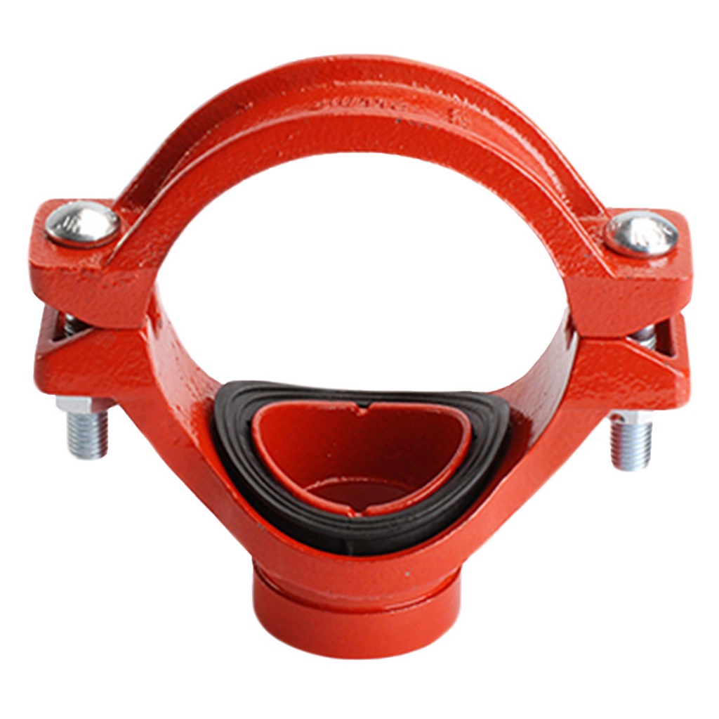 Super T Ranurada 5" DN125 x 2.5" DN65 Rojo